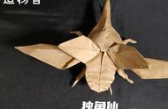 独角仙折纸：手工艺术的复杂之美