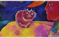 底片艺术：绘制一只带有反光效果的红色猫咪