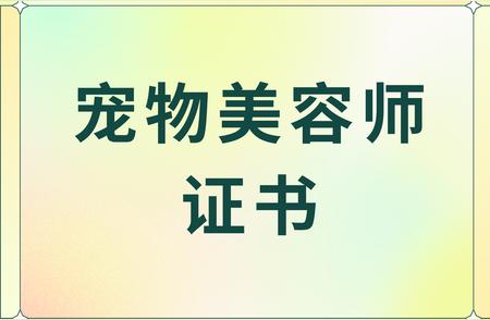 轻松获取宠物美容师证书：报名指南一网打尽