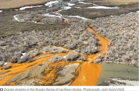 揭秘气候变化：阿拉斯加河流变色之谜